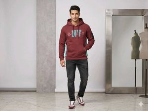 Maroon "Born NY" Hoodie