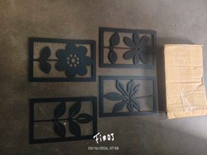 Set of 3 Modern Floral Wall Decor