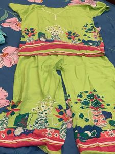 women cord set rayon cotton