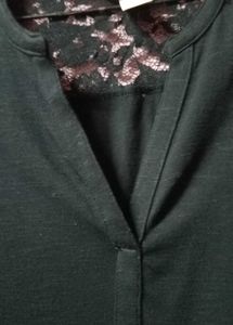H&amp;M Black Lace Top