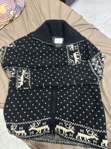 Cozy Fair Isle Zip-Up Sweater