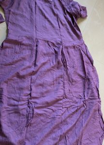 Beautiful Embroidered Purple Kurta