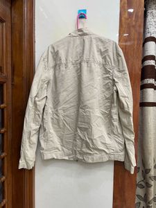 Men's Beige Casual Jacket