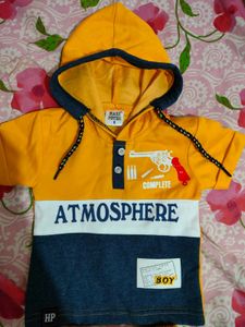 Brand: HARI POTER Boys tshirt with hoodies and shorts. Size: 0