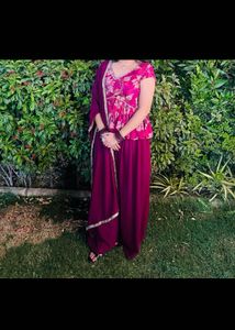 Elegant Floral Print Kurta Set
