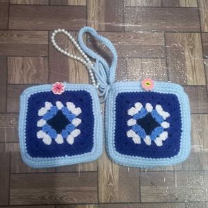 Crochet Granny Square Pouch