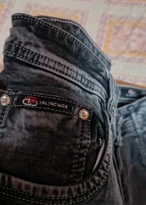 Men's Dark Wash Wide Leg Jeans
