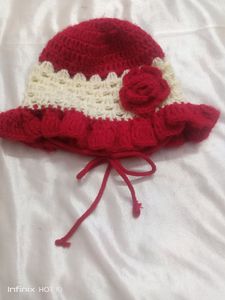 Woollen Baby Dress Set