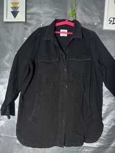 Zara Black Denim Jacket