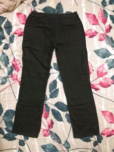 Unisex Linen Cargo Pants with Drawstring