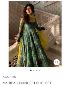 Vairea Chanderi Suit Anarkali Style Dress