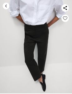 Marks & Spencer Black Straight Trousers
