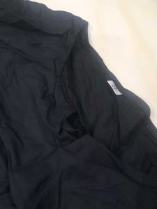 Elegant Black Kurta with Golden Border
