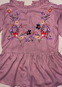 Cute Ruffled Pink Top