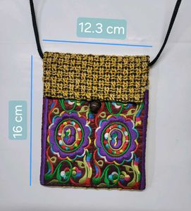 Handicraft Embroidery Sling Bag