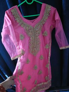 Pink Embroidered Salwar Kameez