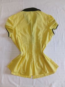Y2K Yellow Black Top
