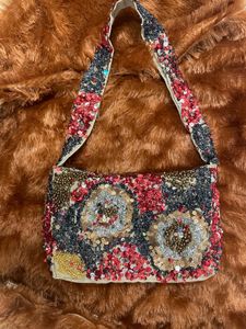 Sparkling Beaded Hobo Bag