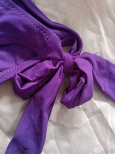 Purple Tie Bikini Bottom