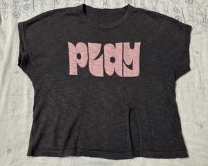 charcoal grey Graphic Play T-Shirt