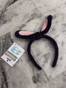 Option 1: Cute Plush Bunny Ears Hairband with Hair
