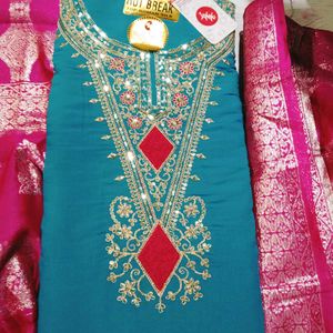 Embroidery Work Unstitched Suit