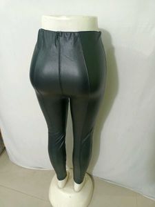 Stylish Faux Leather Pants S/M