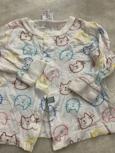 Cute Cat Print Pajama Set