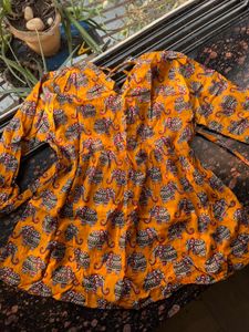 Elephant Print Tunic Top