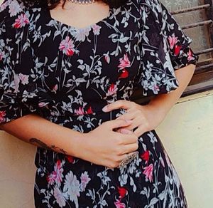 Boho Floral Skirt Top