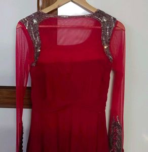 Elegant Rose Ethnic Gown