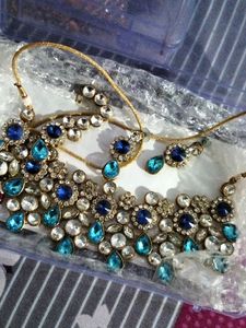 Cubic Zercon Heavy Dezine Necklace Set