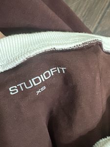 Brown Pleated Mini Skirt
