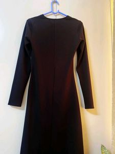 ZARA Elegant Black Long Sleeve Dress