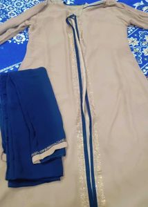 Brown Nd Black Dupatta Abaya