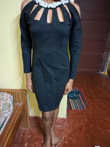 Black Cut-Out Party Dress