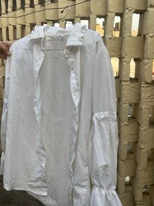 Chic White Button-Up Shirt