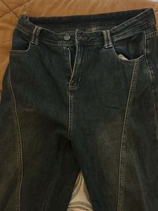 washed vintage blue jeans