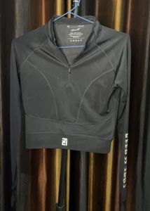 Black Active Wear Top