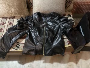 Stylish Black Faux Leather Jacket