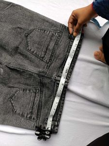 Stylish Washed Grey Jeans