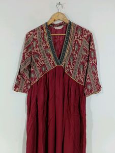 Maroon Printe Kurta (Women)