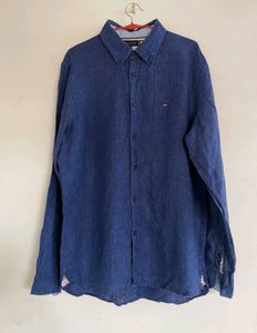 Tommy Hilfiger Men's Blue Button-Down Shirt
