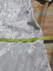 1.Vintage White Floral Blouse