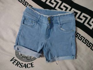 Blue Denim Shorts