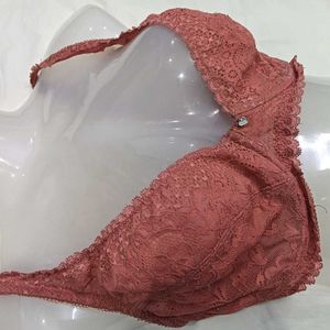 Lace Bra🪔-34F big size Rose Pink