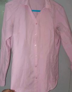 Pink Formal Shirt💖 For Clg/Ofc(28-30bust)
