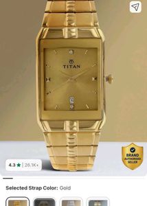 Titan Golden Analog Watch