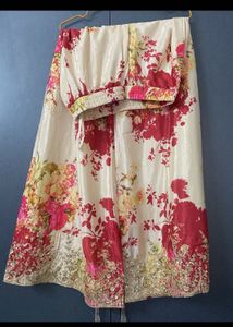 LIBAS red kurta palazzo set
