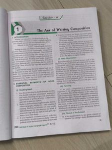 ISC Self-Study English Language Paper I Book